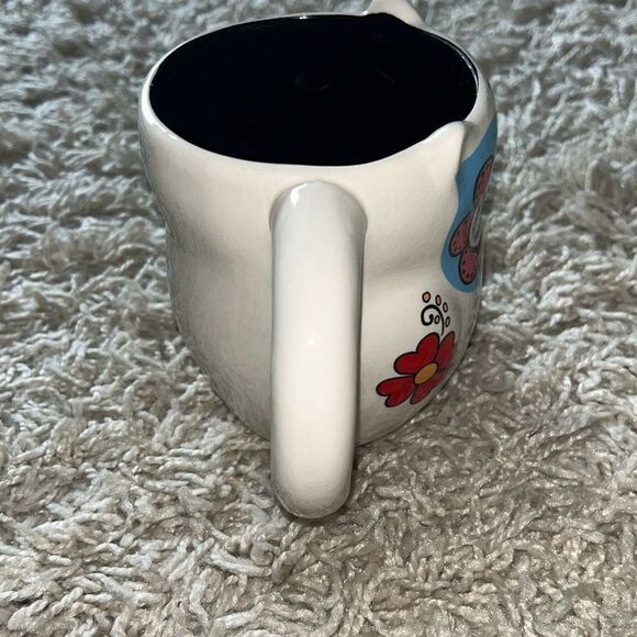 CrackerBarrel Exclusive Stoneware Colorful Day Of The Dead Owl Mug - Picture 4 of 12